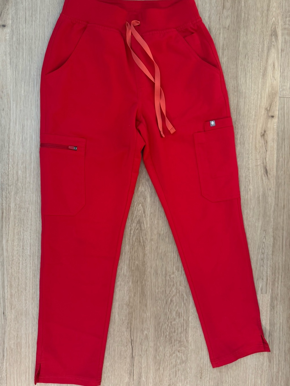 Figs Technical Collection Scrub Pants in Bright Red